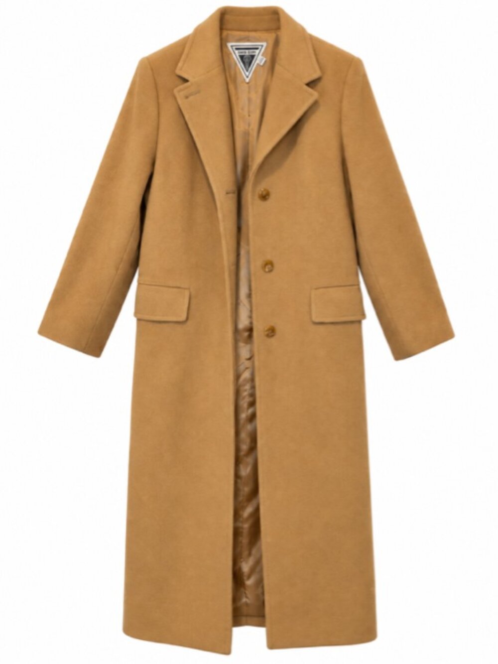 Vintage Marvin Richards 100% Camel Hair Coat Tan Belted Made in USA